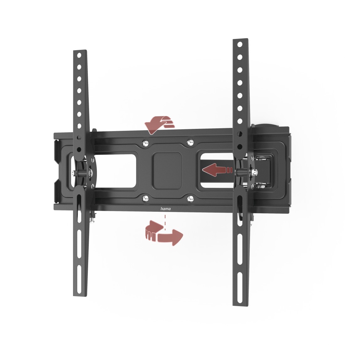 Support mural TV, pivotable, inclinable, télescopique, 165 cm (65