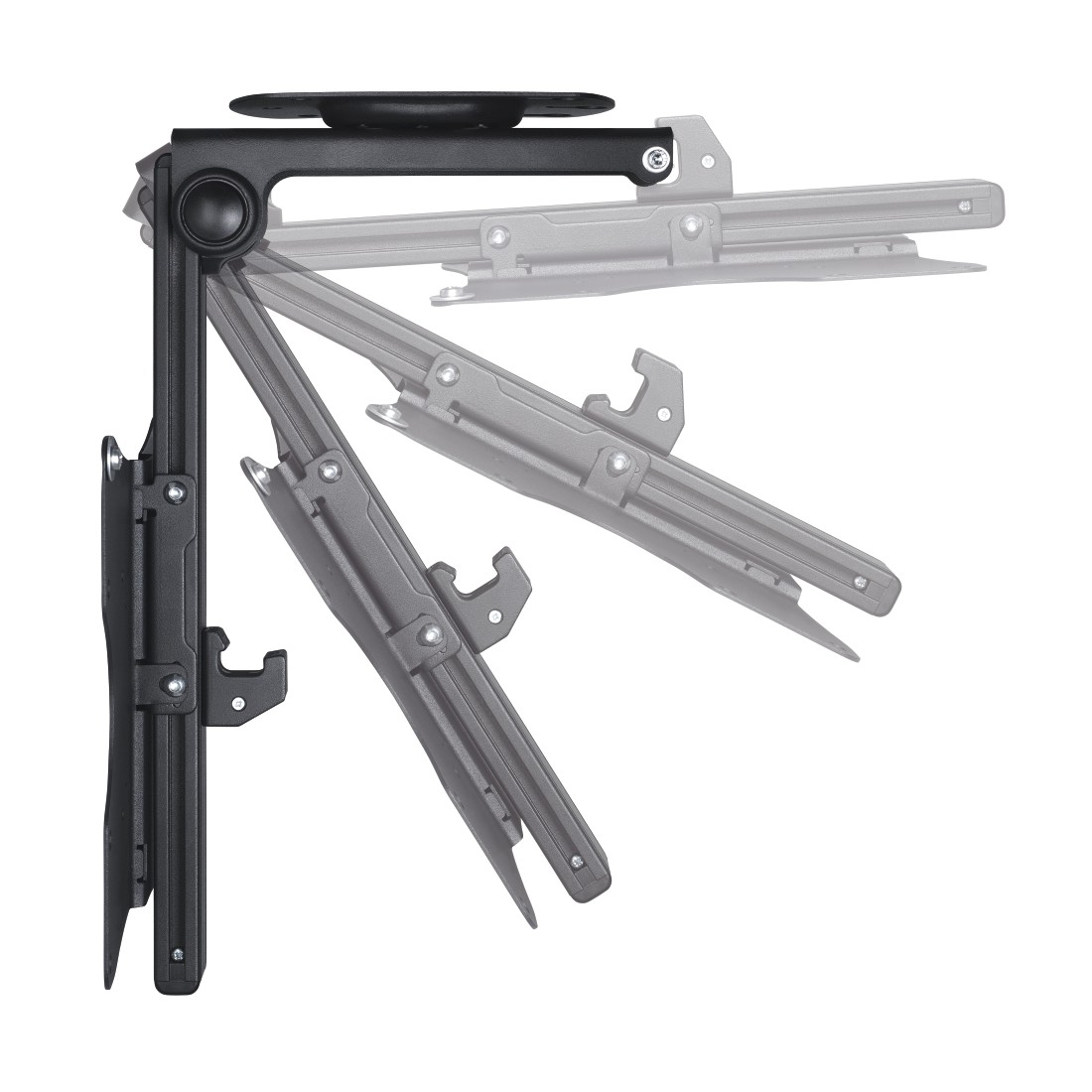 Supp. TV pr plafond pivot., ajust. en hauteur, 117cm (46